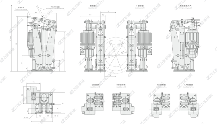 OUTLINE AND INSTALLATION DIMENSION